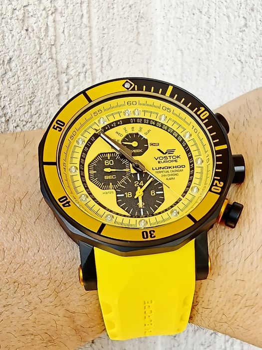 Vostok-Europe Lunokhod 2 Grand Chrono Tritium Tube