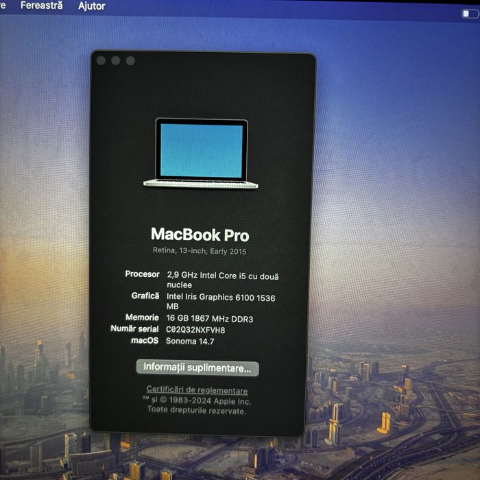 Macbook Pro Retina 13” 2015