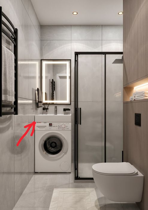 Раковина над стиральной машинкой