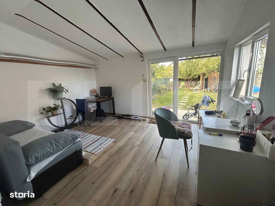 Triplex de vanzare Utvin 85mp 4 camere 2 bai 270mp teren