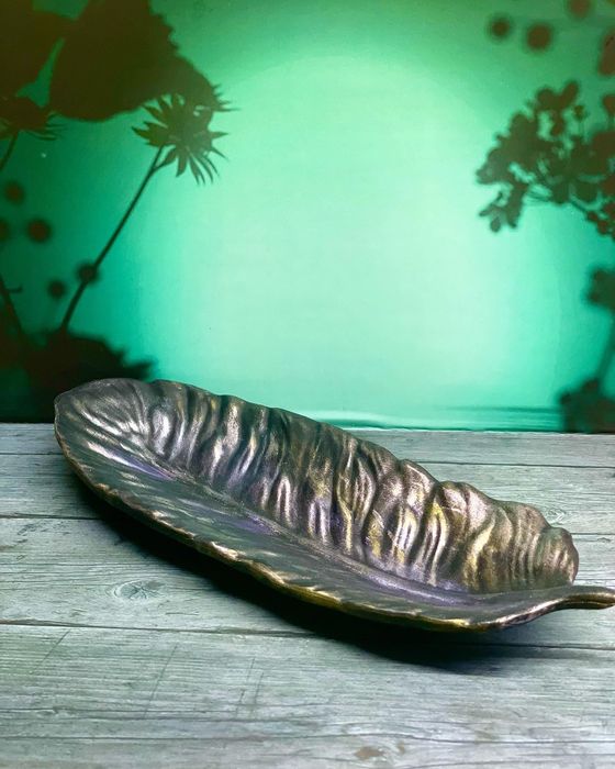 Поднос - Лист ручная работа.