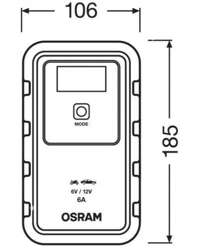 Интелигентно зарядно устройство за акумулатор,OSRAM-OEBCS906