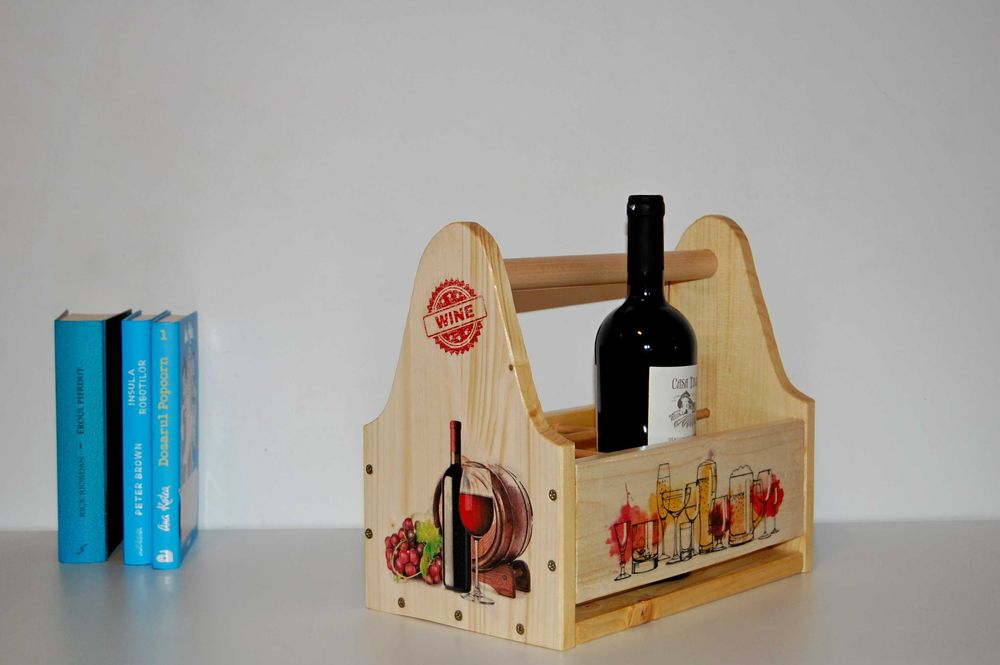Lada din lemn pentru sticle de bere