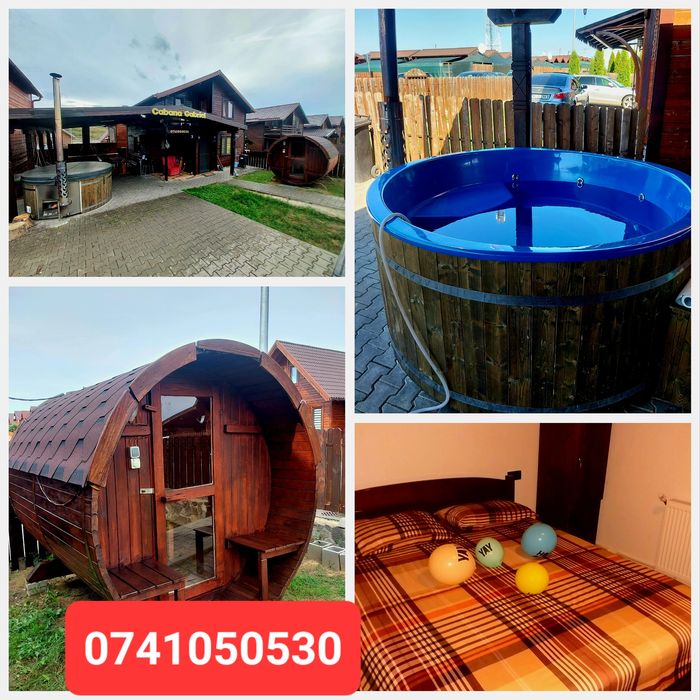 Cabana cu  ciubar hidromasaj/ sauna/Figa