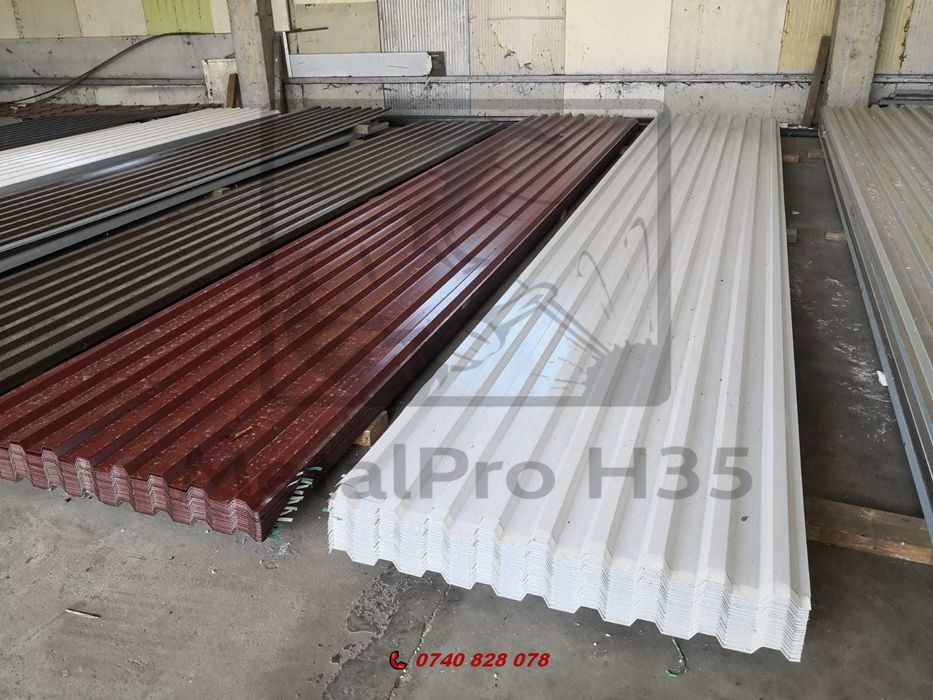 Tabla cutată H35 – 6.2m – grosime 0.5mm