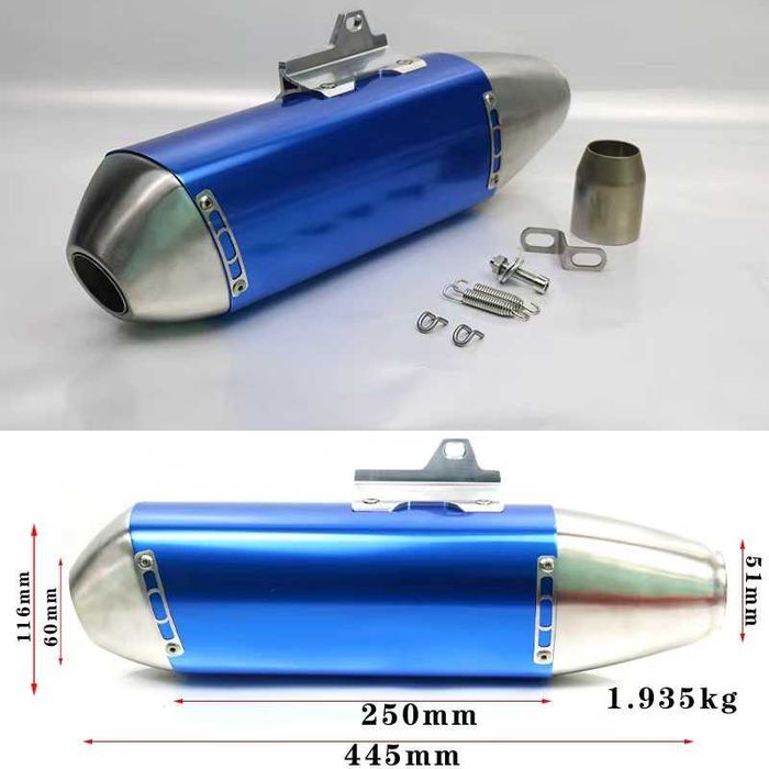 Универсално гърне за мотоциклет FMF 4T Дължина 445 mm Вход 51