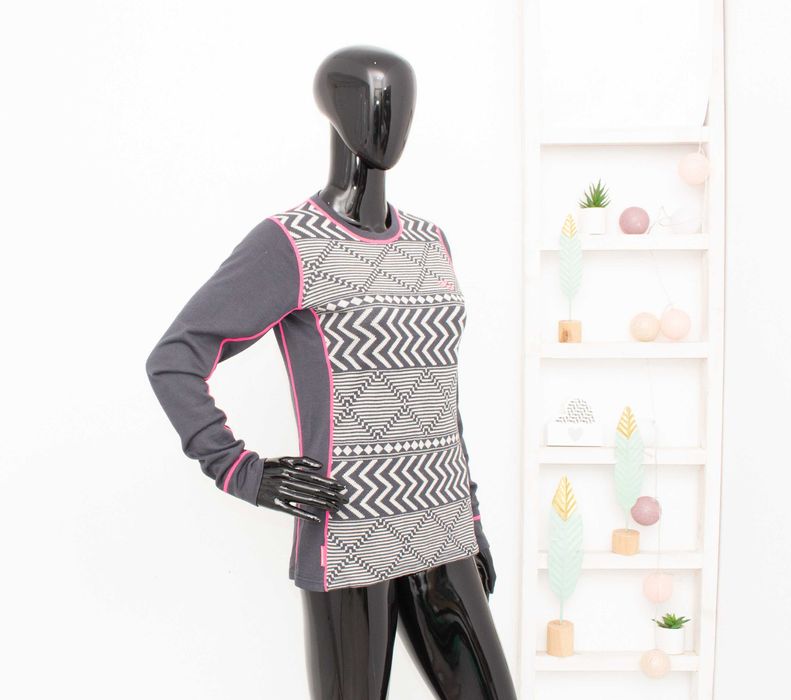 Kari Traa дамска мерино блуза сива термо бельо от мериносна вълна М