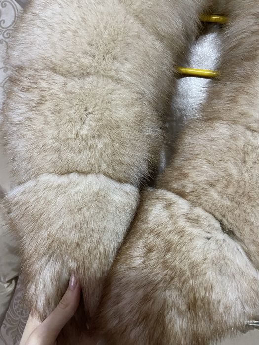 Geaca cu blana de vulpe