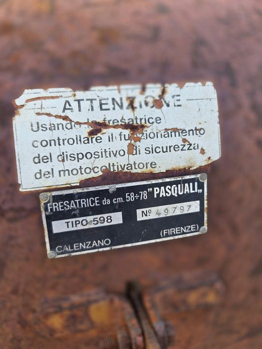 Freză motocultor Pasquali
