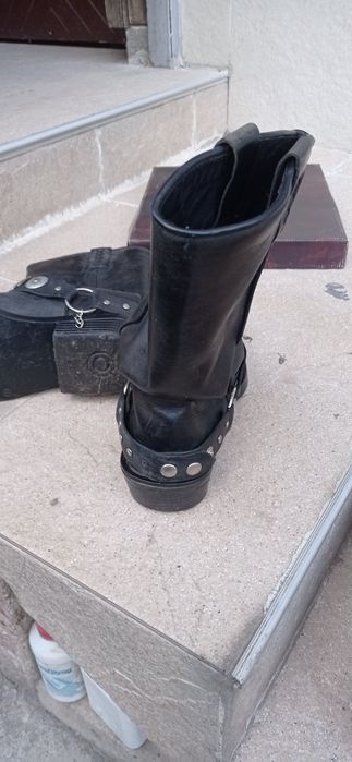 Кожени ботуши за чопър