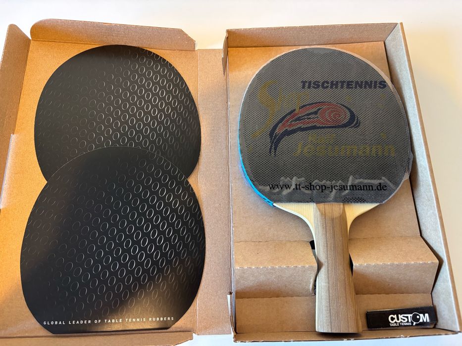 Paleta ping pong Custom Table Tennis Pure Hinoki + Xiom Vega Korea