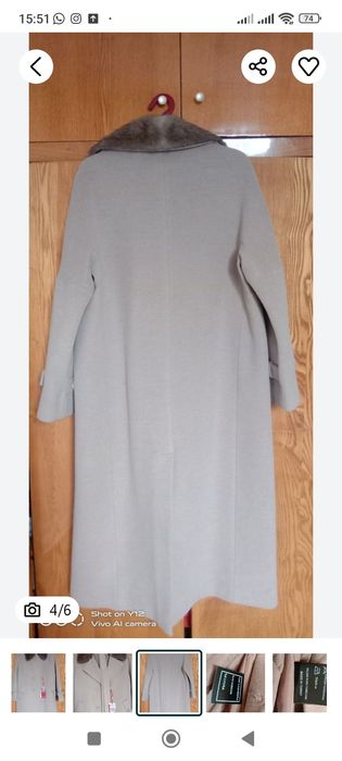 Норка жағалы пальто сатылады