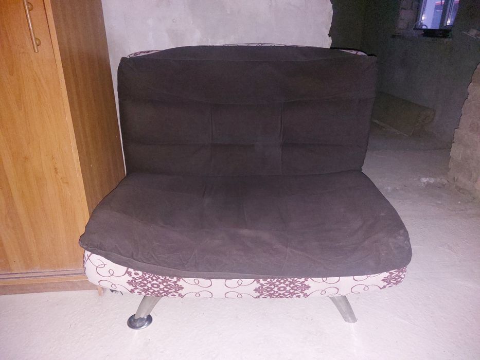 Черный диван 2 кресла