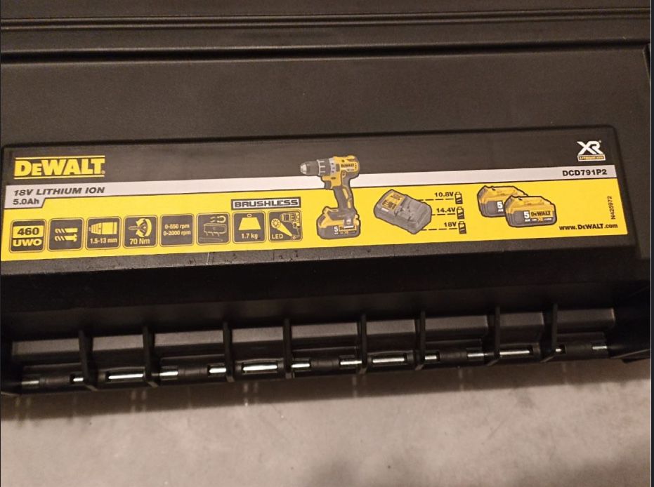 Geanta/Valiza DeWALT, dedicata pentru DCD791 (sau similare DCD795 / DCD796), NOUA, originala.