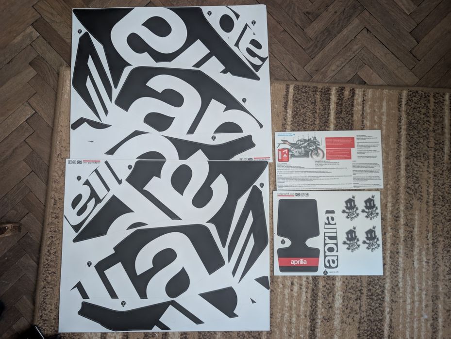 Kit stickere Aprilia RS 457 – CAD Graphik Pack Logo Black