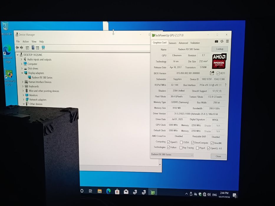 Sapphire nitro rx 580 8gb