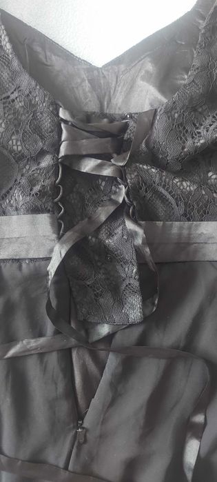 Rochie ocazie neagră lungă