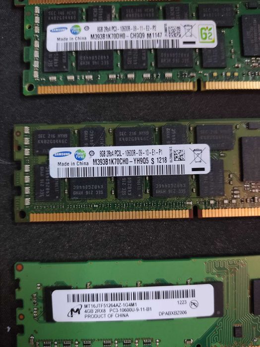Vand memorie ram ddr3 server 16 gb  si 8gb ddr3 normale diferite frec.