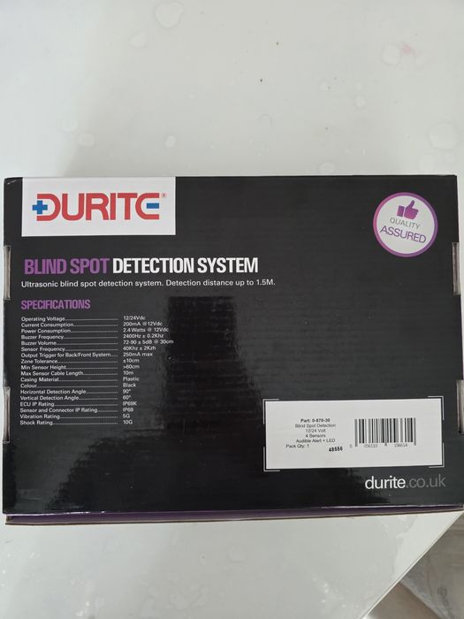 Професионална система за „сляпа зона“ Durite 0-870-30 (12/24V) – за ка