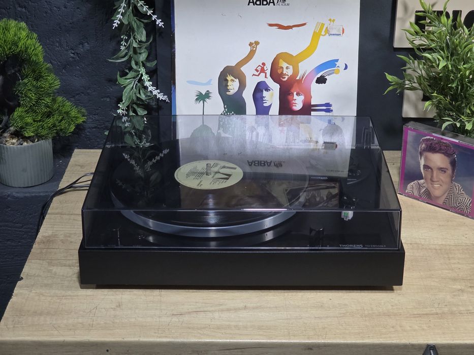 Pick-up THORENS TD-280 MKII, auto stop, retro hifi black pickup