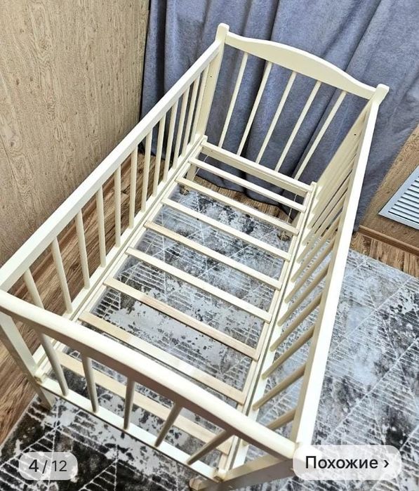 Кроватка детская с матрасом