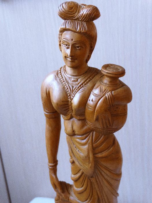 FEMEIE CU ULCIOR Statueta Handmade India Sculptura Figurina Bibelou