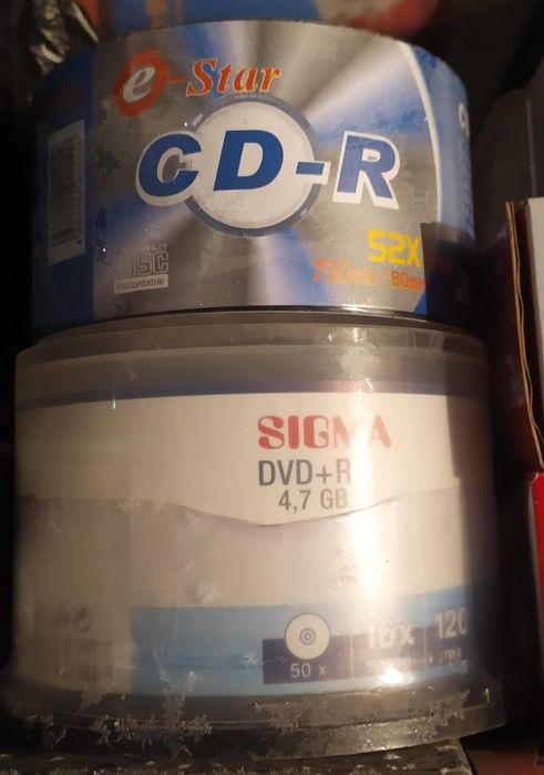 CD и DVD диски новые в упаковке