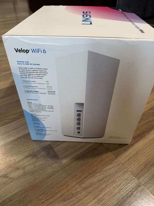 Mesh система Linksys Velop AX4200 (MX12600) WiFi 6 - 3 броя, Tri-Band