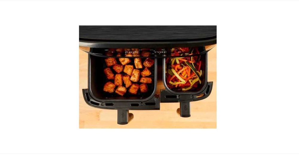 Friteuza dubla cu aer cald Tefal Dual Easy Fry EY901N10, NOU,SIGILAT,G