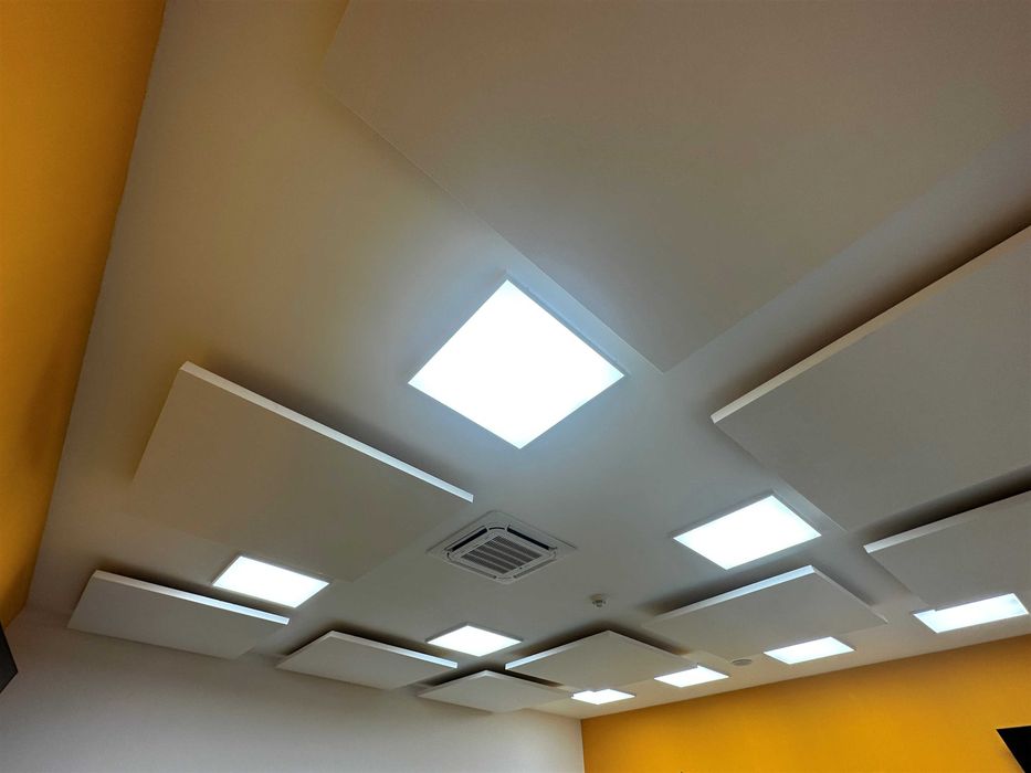 Акустические подвесные потолки и стеновые панели