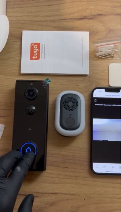 Sonerie Video Smart Wi-Fi , Cameră HD, audio bi-directional-Sigilat