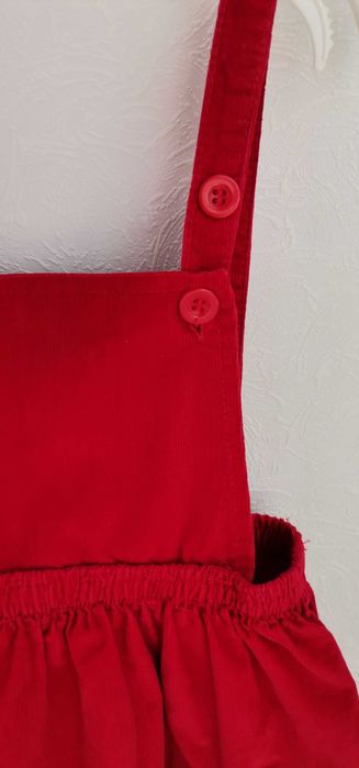 Rochie sarafan fete Minnie Mouse măr 80  1-2ani catifea reiat ca noua