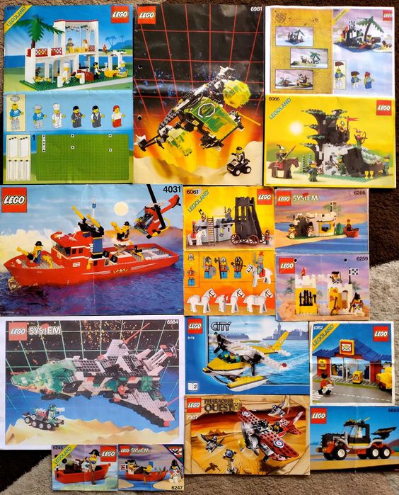 Legoland/Pirates/Castle/Pharaons Quest/Paradisa/City - инструкции