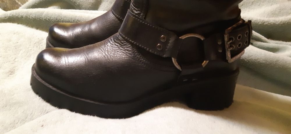 Cizme biker negre
