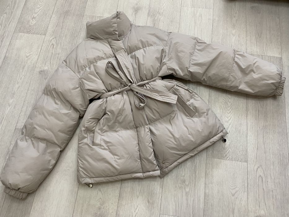 Пуховик серый  очень теплый