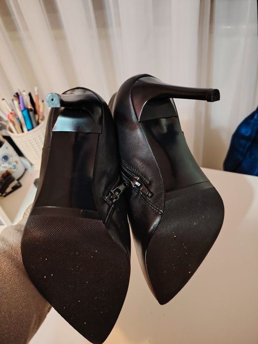 Botine cizme Piele Noi 37