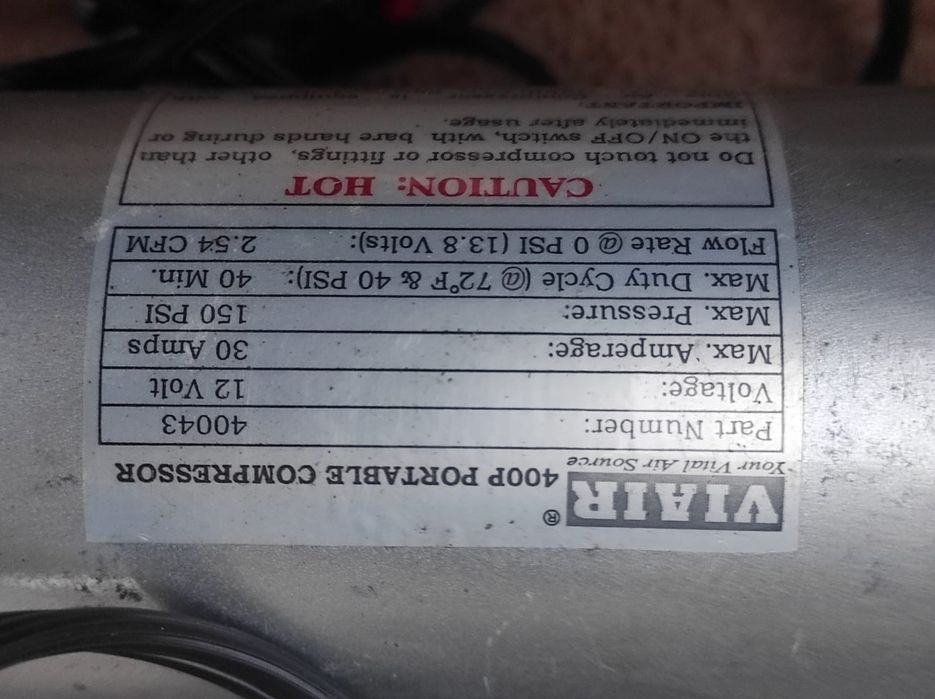 Compresor auto VIAIR 400 P Portabil nou 0 km