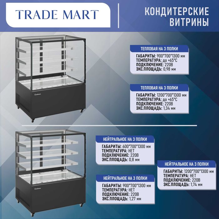 Кондитерские витры Carboma