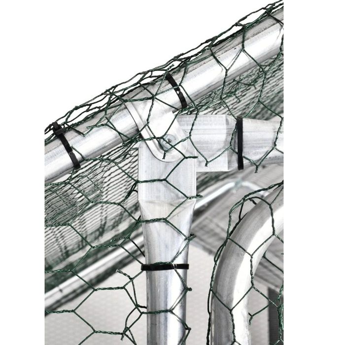 Țarc (coteț) găini din oțel galvanizat, 3x6x2 m - Livrare gratuită