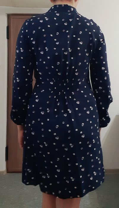 Rochie tip camasa cu nasturi și mâneci lungi