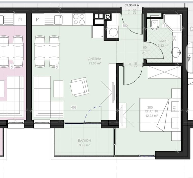 Продава се Двустаен апартамент в София, Малинова долина - 66 кв.м за 2122 €/кв.м - Снимка #11
