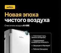 Очиститель воздуха + увлажнитель WELKIN K- 08E / на 60 м2 / Гарантия