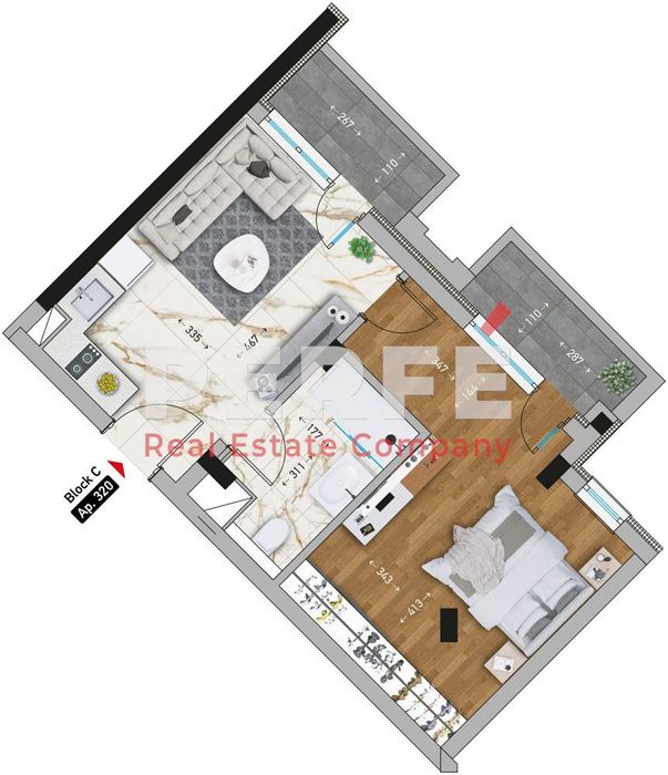 Продава се Двустаен апартамент в Ахелой - 66 кв.м за 1179 €/кв.м - Снимка #3