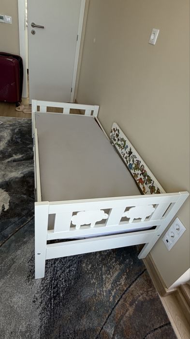 Детско легло IKEA 170/60 с матрак и подматрачна рамка