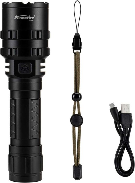 Lanternă LED ALONEFIRE G200,4000 lm,reincarcabila,sigilat