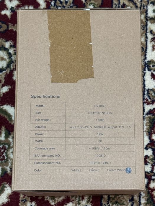 Воздухоочиститель Morento, из США