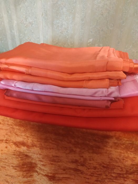 Новые отрезы атлас и сатин