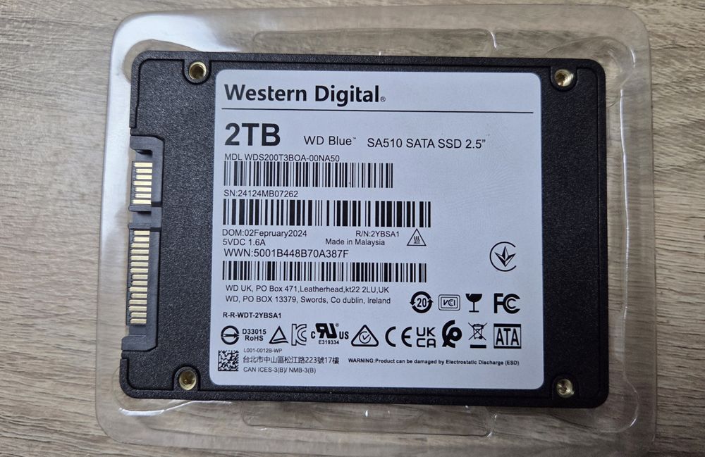 Vand Ssd WD 2 tb Nou! Ssd SA510