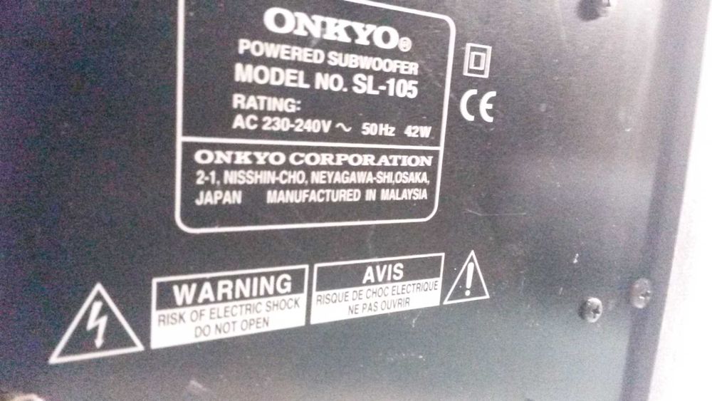 Onkyo SL-105 Subwoofer/субуфер