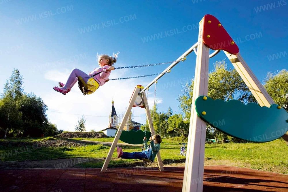 Двойные качели KSIL Детские Площадки Болалар майдончаси Воркаут